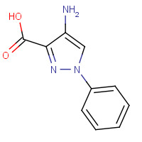 64299-26-9 4-amino-1-phenylpyrazole-3-carboxylic acid chemical structure