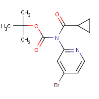 1529768-98-6 tert-butyl N-(4-bromopyridin-2-yl)-N-(cyclopropanecarbonyl)carbamate chemical structure