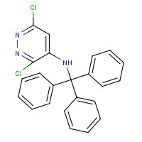 887310-62-5 3,6-dichloro-N-tritylpyridazin-4-amine chemical structure