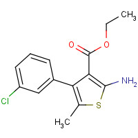 350989-54-7 ethyl 2-amino-4-(3-chlorophenyl)-5-methylthiophene-3-carboxylate chemical structure