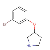 946681-75-0 3-(3-bromophenoxy)pyrrolidine chemical structure