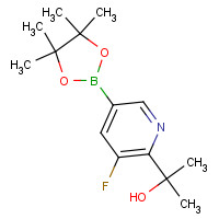 1319256-68-2 2-[3-fluoro-5-(4,4,5,5-tetramethyl-1,3,2-dioxaborolan-2-yl)pyridin-2-yl]propan-2-ol chemical structure