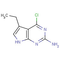 213623-59-7 4-chloro-5-ethyl-7H-pyrrolo[2,3-d]pyrimidin-2-amine chemical structure