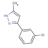 324054-75-3 3-(3-bromophenyl)-5-methyl-1H-pyrazole chemical structure