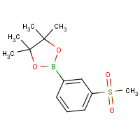 1001185-88-1 4,4,5,5-tetramethyl-2-(3-methylsulfonylphenyl)-1,3,2-dioxaborolane chemical structure