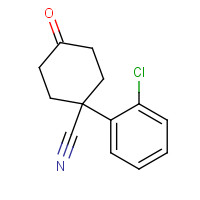 65618-88-4 1-(2-chlorophenyl)-4-oxocyclohexane-1-carbonitrile chemical structure