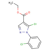 121716-34-5 ethyl 5-chloro-1-(2-chlorophenyl)pyrazole-4-carboxylate chemical structure