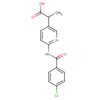 1419603-71-6 2-[6-[(4-chlorobenzoyl)amino]pyridin-3-yl]propanoic acid chemical structure