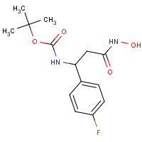 898404-67-6 tert-butyl N-[1-(4-fluorophenyl)-3-(hydroxyamino)-3-oxopropyl]carbamate chemical structure