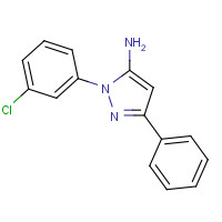 618098-26-3 2-(3-chlorophenyl)-5-phenylpyrazol-3-amine chemical structure