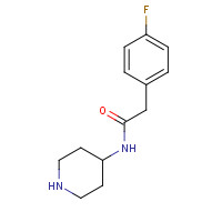 198210-55-8 2-(4-fluorophenyl)-N-piperidin-4-ylacetamide chemical structure