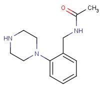 209160-78-1 N-[(2-piperazin-1-ylphenyl)methyl]acetamide chemical structure