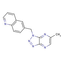 956905-12-7 6-[(5-methyltriazolo[4,5-b]pyrazin-3-yl)methyl]quinoline chemical structure