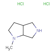 1197193-27-3 1-methyl-3,3a,4,5,6,6a-hexahydro-2H-pyrrolo[2,3-c]pyrrole;dihydrochloride chemical structure