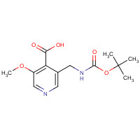 1138444-21-9 3-methoxy-5-[[(2-methylpropan-2-yl)oxycarbonylamino]methyl]pyridine-4-carboxylic acid chemical structure
