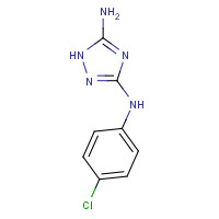 16691-46-6 3-N-(4-chlorophenyl)-1H-1,2,4-triazole-3,5-diamine chemical structure