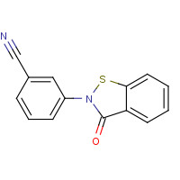 78471-89-3 3-(3-oxo-1,2-benzothiazol-2-yl)benzonitrile chemical structure