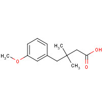 25380-95-4 4-(3-methoxyphenyl)-3,3-dimethylbutanoic acid chemical structure