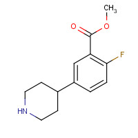 782493-73-6 methyl 2-fluoro-5-piperidin-4-ylbenzoate chemical structure