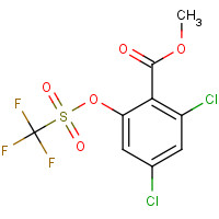 669066-96-0 methyl 2,4-dichloro-6-(trifluoromethylsulfonyloxy)benzoate chemical structure