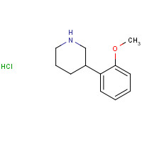 19725-12-3 3-(2-methoxyphenyl)piperidine;hydrochloride chemical structure