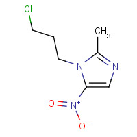 56894-29-2 1-(3-chloropropyl)-2-methyl-5-nitroimidazole chemical structure