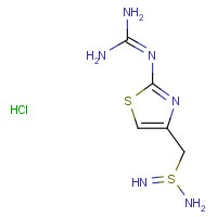 352530-51-9 2-[4-[(aminosulfinimidoyl)methyl]-1,3-thiazol-2-yl]guanidine;hydrochloride chemical structure