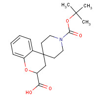 1228631-15-9 1'-[(2-methylpropan-2-yl)oxycarbonyl]spiro[2,3-dihydrochromene-4,4'-piperidine]-2-carboxylic acid chemical structure