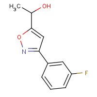 889938-98-1 1-[3-(3-fluorophenyl)-1,2-oxazol-5-yl]ethanol chemical structure