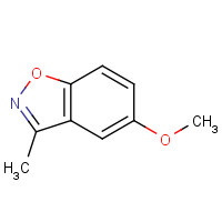 145508-90-3 5-methoxy-3-methyl-1,2-benzoxazole chemical structure