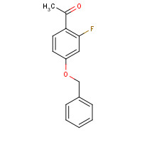 119776-15-7 1-(2-fluoro-4-phenylmethoxyphenyl)ethanone chemical structure