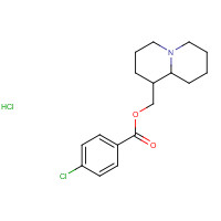 362495-17-8 2,3,4,6,7,8,9,9a-octahydro-1H-quinolizin-1-ylmethyl 4-chlorobenzoate;hydrochloride chemical structure