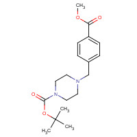 844891-11-8 tert-butyl 4-[(4-methoxycarbonylphenyl)methyl]piperazine-1-carboxylate chemical structure