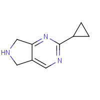 916059-18-2 2-cyclopropyl-6,7-dihydro-5H-pyrrolo[3,4-d]pyrimidine chemical structure