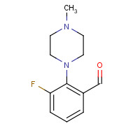 857263-82-2 3-fluoro-2-(4-methylpiperazin-1-yl)benzaldehyde chemical structure
