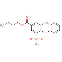 61658-51-3 butyl 3-amino-4-phenoxy-5-sulfamoylbenzoate chemical structure