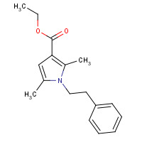 488100-58-9 ethyl 2,5-dimethyl-1-(2-phenylethyl)pyrrole-3-carboxylate chemical structure