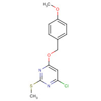 1044559-02-5 4-chloro-6-[(4-methoxyphenyl)methoxy]-2-methylsulfanylpyrimidine chemical structure