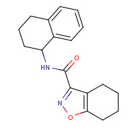 832146-09-5 N-(1,2,3,4-tetrahydronaphthalen-1-yl)-4,5,6,7-tetrahydro-1,2-benzoxazole-3-carboxamide chemical structure