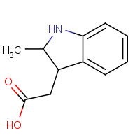 28478-51-5 2-(2-methyl-2,3-dihydro-1H-indol-3-yl)acetic acid chemical structure