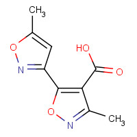 849066-63-3 3-methyl-5-(5-methyl-1,2-oxazol-3-yl)-1,2-oxazole-4-carboxylic acid chemical structure