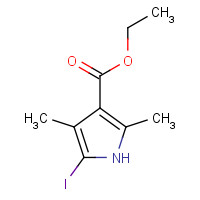 5430-79-5 ethyl 5-iodo-2,4-dimethyl-1H-pyrrole-3-carboxylate chemical structure