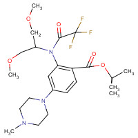 1108746-09-3 tert-butyl 2-[1,3-dimethoxypropan-2-yl-(2,2,2-trifluoroacetyl)amino]-4-(4-methylpiperazin-1-yl)benzoate chemical structure