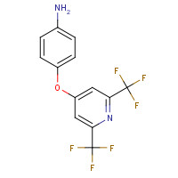 852952-42-2 4-[2,6-bis(trifluoromethyl)pyridin-4-yl]oxyaniline chemical structure