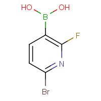 910649-58-0 (6-bromo-2-fluoropyridin-3-yl)boronic acid chemical structure