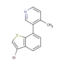 1428882-30-7 3-(3-bromo-1-benzothiophen-7-yl)-4-methylpyridine chemical structure