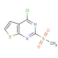 598298-11-4 4-chloro-2-methylsulfonylthieno[2,3-d]pyrimidine chemical structure