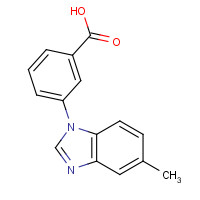 211555-39-4 3-(5-methylbenzimidazol-1-yl)benzoic acid chemical structure