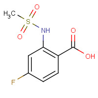170107-84-3 4-fluoro-2-(methanesulfonamido)benzoic acid chemical structure