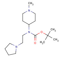 919835-60-2 tert-butyl N-(1-methylpiperidin-4-yl)-N-(2-pyrrolidin-1-ylethyl)carbamate chemical structure